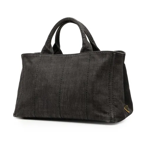 Pre-owned Canvas Tote Bag - Prada Vintage - Modalova
