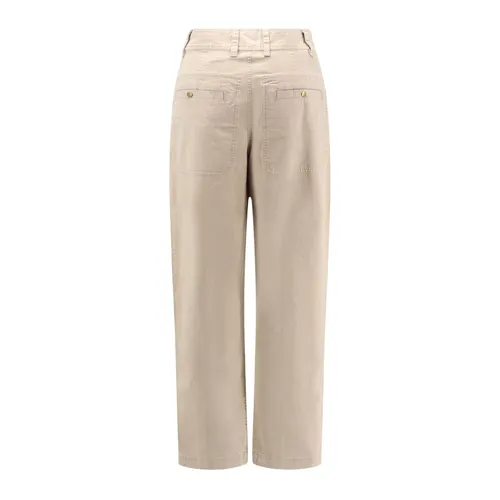 Beige Trousers with Button Closure - Marant étoile - Modalova