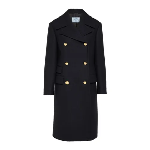 Double-Breasted Coats - Prada - Modalova