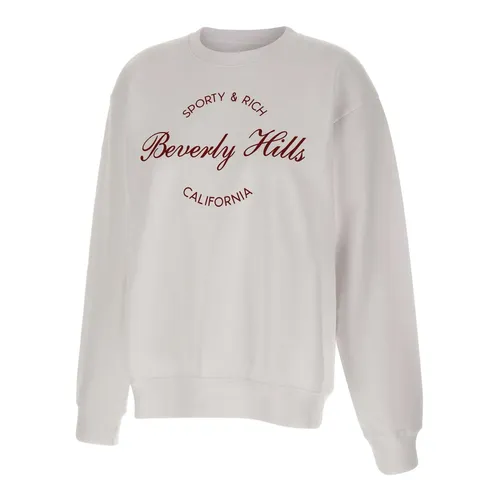 Beverly Script Crewneck - Sporty & Rich - Modalova