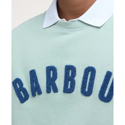 Vintage Logo Crew Sweatshirt - Barbour - Modalova