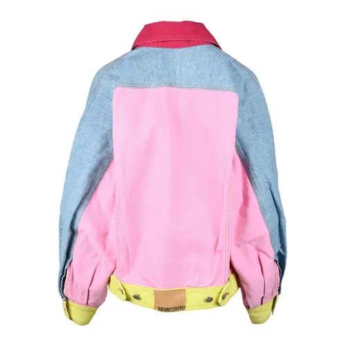 Patchwork Cotton Jacket - Semicouture - Modalova