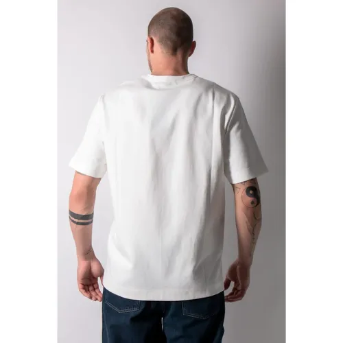 Basic Oversize Offwhite T-Shirt - Elvine - Modalova