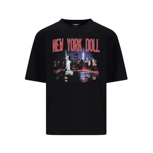 Casual Loose Fit Tee Shirt - Dsquared2 - Modalova