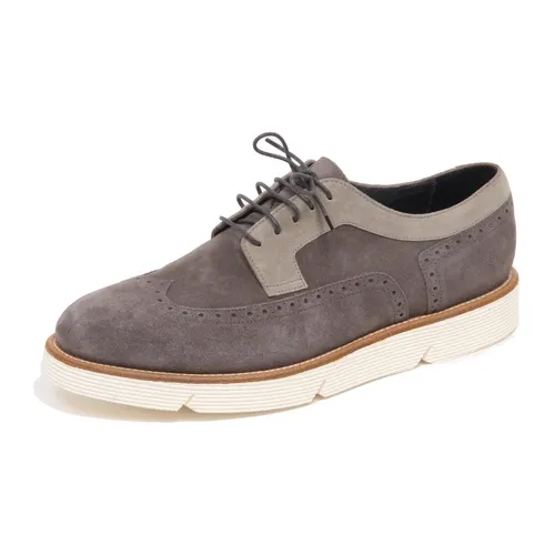 Grey Suede Shoe, Made in Italy - Alberto Guardiani - Modalova