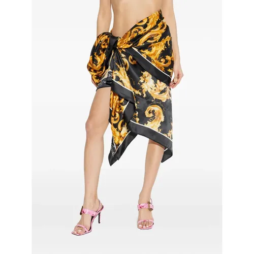 Knotted Patterned Sarong - Versace Jeans Couture - Modalova