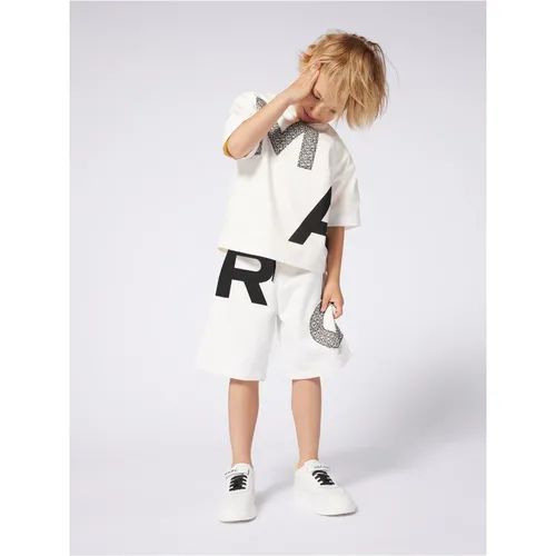 Logo Bermuda Shorts in Ivory - Marc Jacobs - Modalova