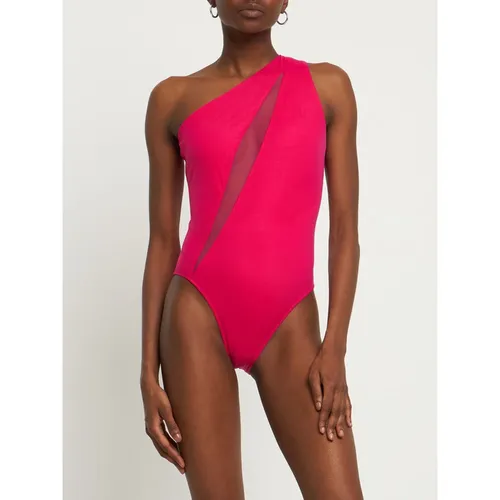 Slashed One-Piece Swimsuit - Versace - Modalova