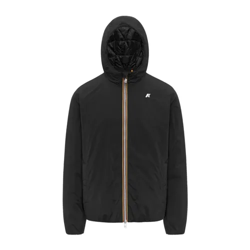 Black Windproof Short Jacket for Men - K-Way - Modalova