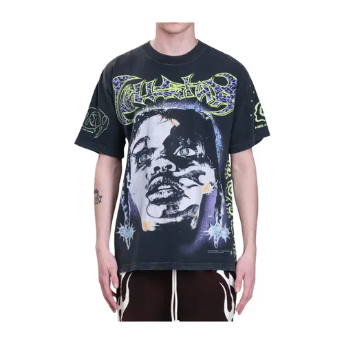 Graphic Print Crew Neck T-shirt - Hellstar - Modalova