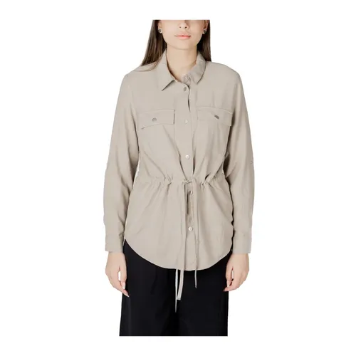 Classic Beige Blazer with Front Pockets - Only - Modalova
