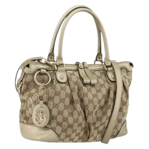 Pre-owned Vintage Leather Handbag - Gucci Vintage - Modalova