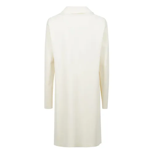 Technical jersey single-breasted coat - Herno - Modalova
