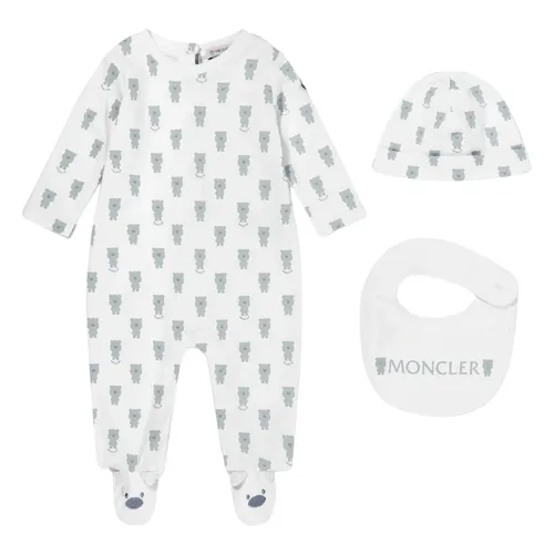 Ivory Baby Boys Babygrow Set - Moncler - Modalova
