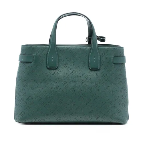 Pre-owned Structured Leather Tote Bag - Burberry Vintage - Modalova