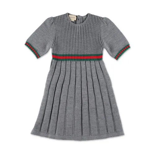 Short Sleeve Wool Dress - Gucci - Modalova