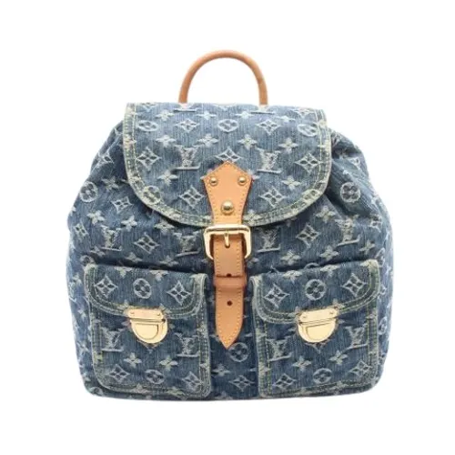 Pre-owned Denim Backpack - Louis Vuitton Vintage - Modalova