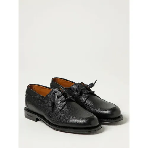 Leather Boat Shoes - Dsquared2 - Modalova