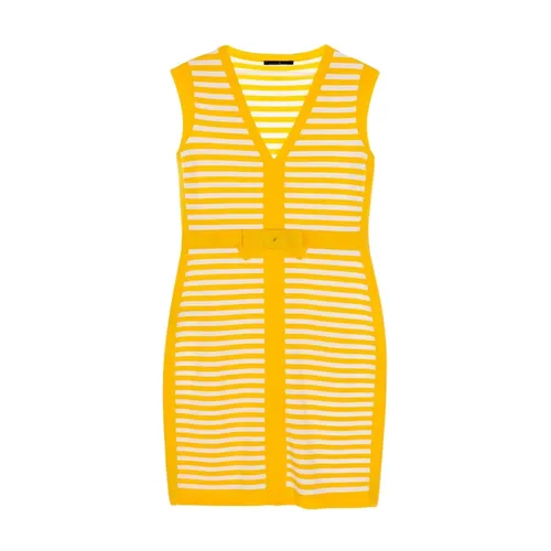 Striped Jacquard Dress with CH Initials - Carolina Herrera - Modalova