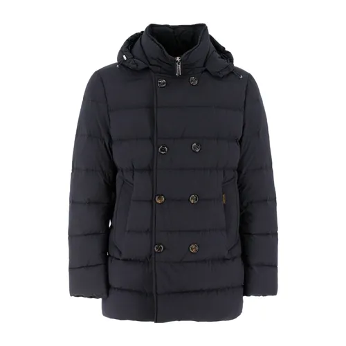 Quilted Down Jacket with Hood - Moorer - Modalova