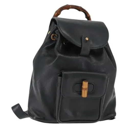Pre-owned Leather Backpack - Gucci Vintage - Modalova