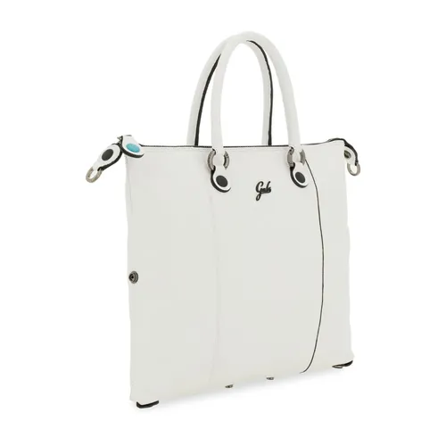 Convertible White Shopper Tote Backpack - Gabs - Modalova