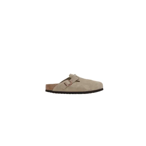Beige Suede Mule Sandals - Birkenstock - Modalova