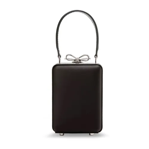 Satin Floral Crystal Clutch Bag - Self Portrait - Modalova