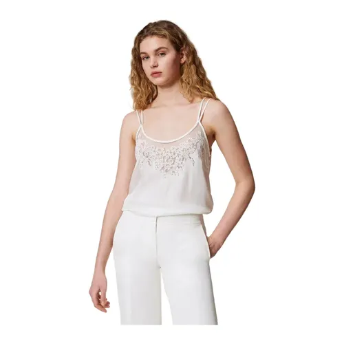 Sleeveless Top Viscose Composition - Twinset - Modalova