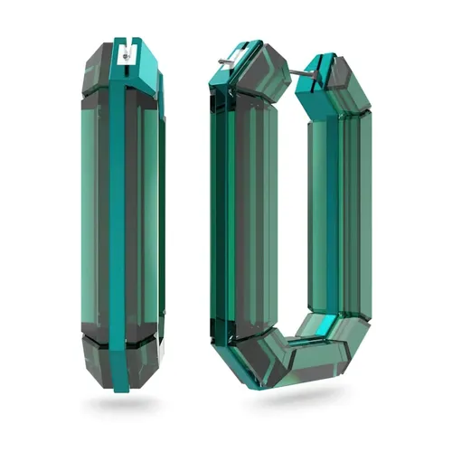 Green Statement Earrings - Swarovski - Modalova