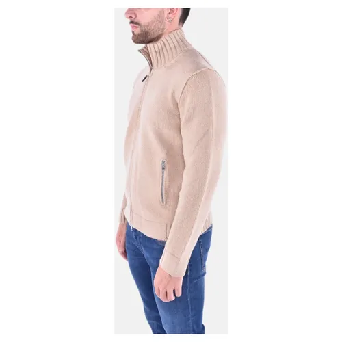 Zip Cardigan in Wool Blend - Kangra - Modalova