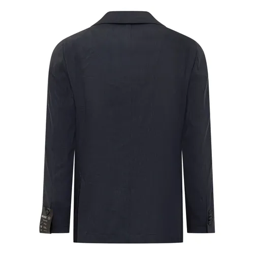 Double Breasted Linen Jacket - Hugo - Modalova