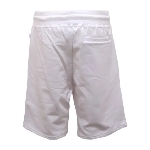 White Bermuda Sweat Shorts with Drawstring - Gcds - Modalova