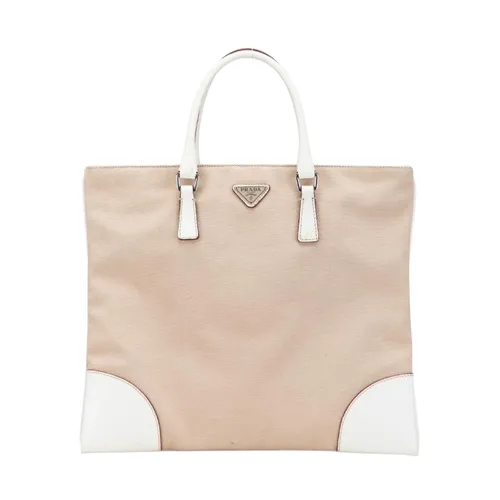 Pre-owned Canvas Tote Bag - Prada Vintage - Modalova
