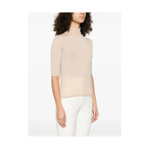 Beige Mock Neck Sweater - Max Mara - Modalova