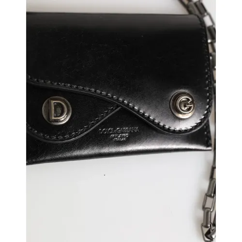 Bifold Cardholder Wallet with Chain - Dolce & Gabbana - Modalova