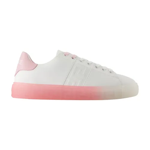 White Bio Leather Sneakers - Versace - Modalova
