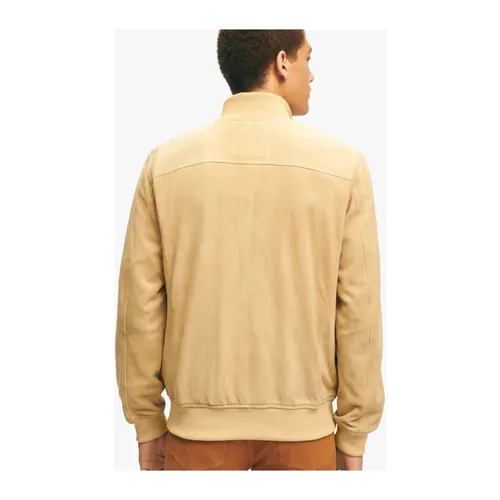 Sueded Leather Jacket - Brooks Brothers - Modalova