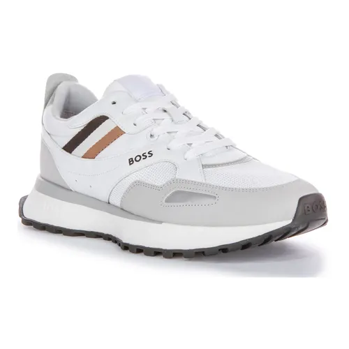 White Grey Runner Trainers Men - Hugo - Modalova