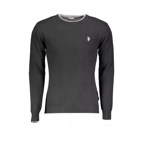Black Wool Pullover for Men - U.s. Polo Assn. - Modalova