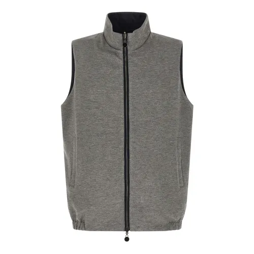 Double Face Nylon Vest - Kiton - Modalova
