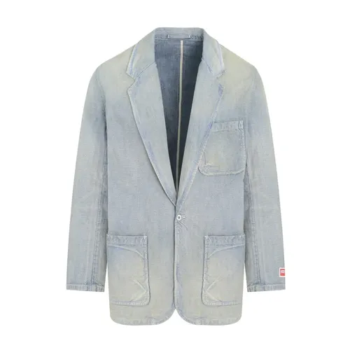 Denim Blazer Jacket - Kenzo - Modalova
