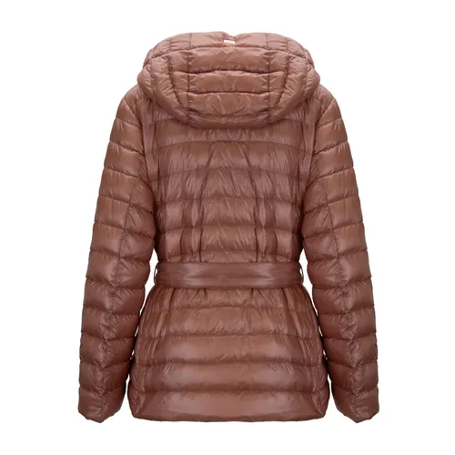 Down Jacket with Removable Belt - Herno - Modalova