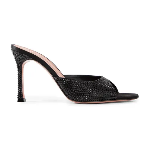 Crystal Slipper Black Jet Crystals - Amina Muaddi - Modalova