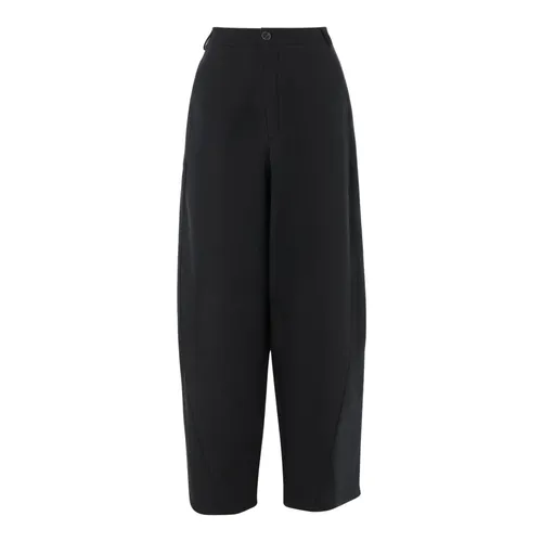 Phebe Wide-Leg Wool Trousers - Darkpark - Modalova