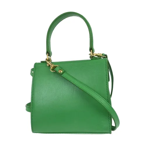 Pre-owned Vintage Leather Top Handle Bag - Celine Vintage - Modalova