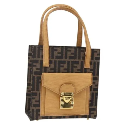 Mini Bolso de Lona Pre-owned - Fendi Vintage - Modalova