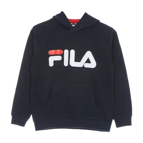 Classic Logo Hoodie Black Iris - Fila - Modalova