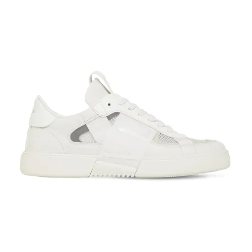 White Logo Low-Top Sneakers - Valentino Garavani - Modalova