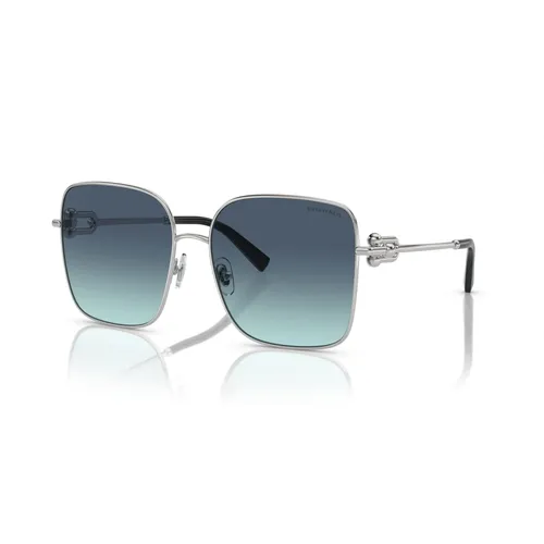 Silver Blue Shaded Sunglasses - Tiffany - Modalova